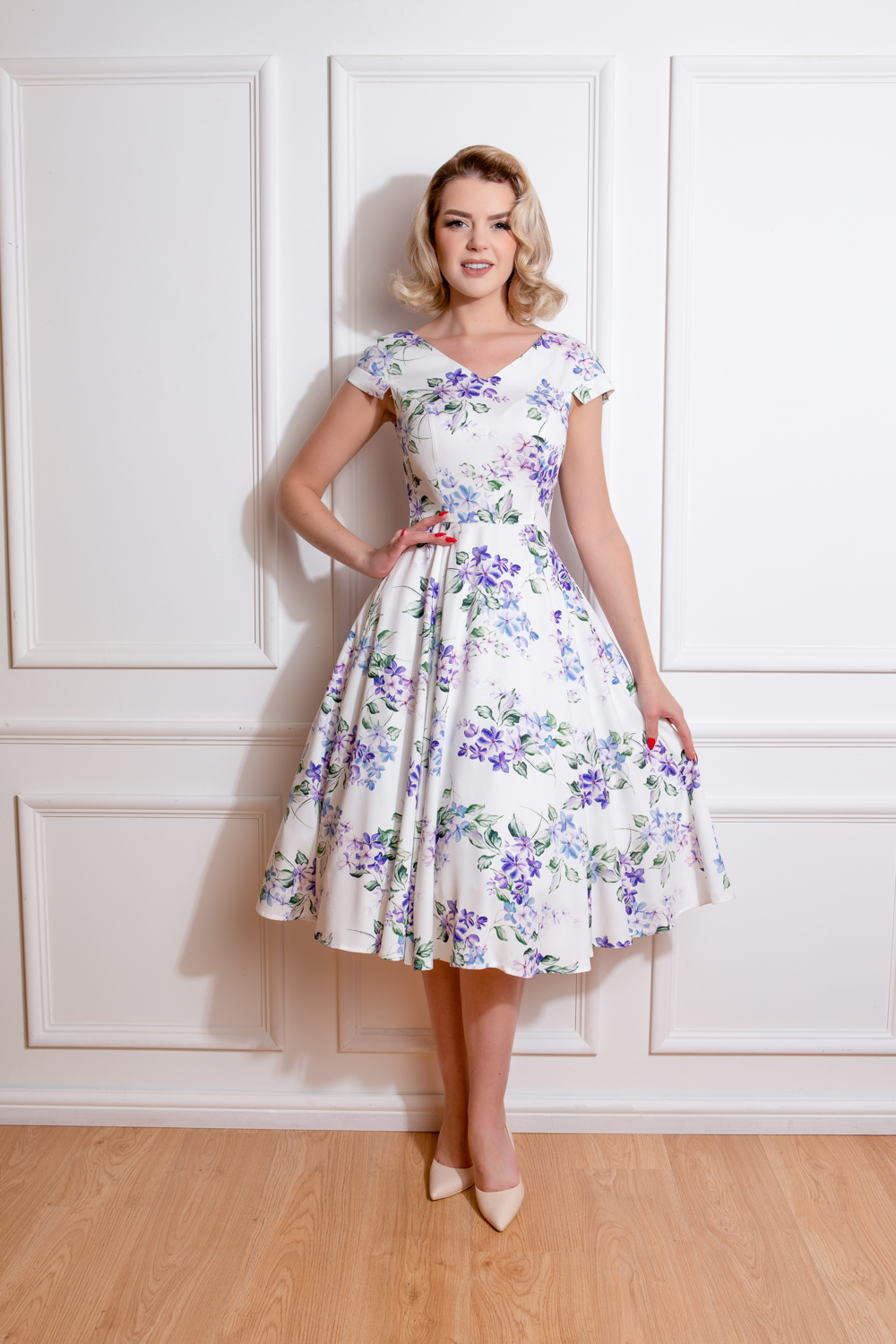 Lena Floral Swing Dress